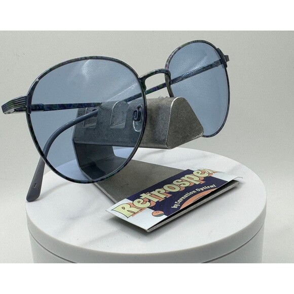 Vintage Oversize Sunglasses NOS Round Style Safilo 4563 Confetti Frame 1990s main image 9